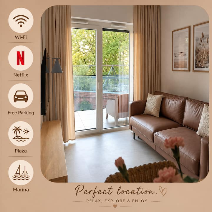 Towerview Morze 10 Min Parking Netflix Wifi - Świnoujście