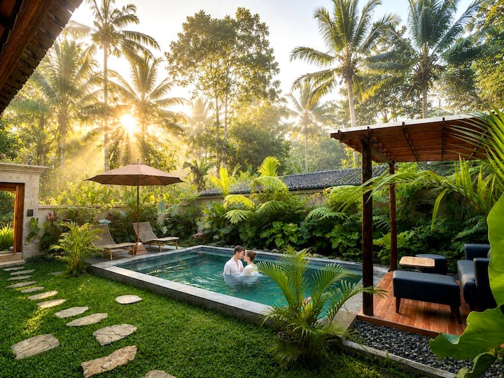 Ubud Forest View Villa With Private Pool & Kitchen - Indonesia