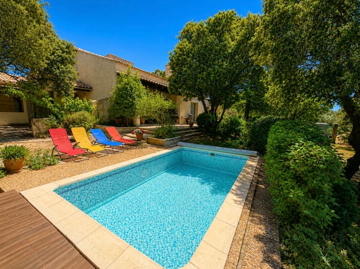 Villa Day Piscine En Provence Gardoise - Gard