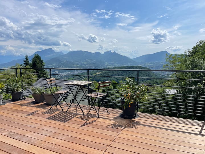 Villa Nature Avec Terrasse Panoramique En Savoie - Chambéry
