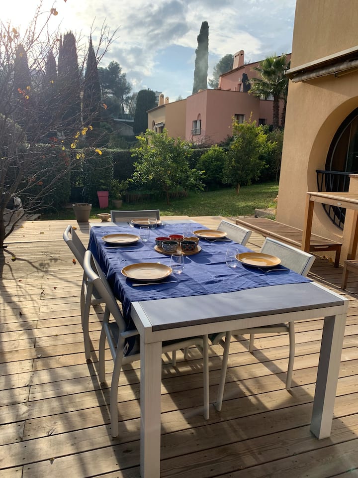 Superbe Appartement En Rez De Jardin Accès Piscine - Cagnes-sur-Mer