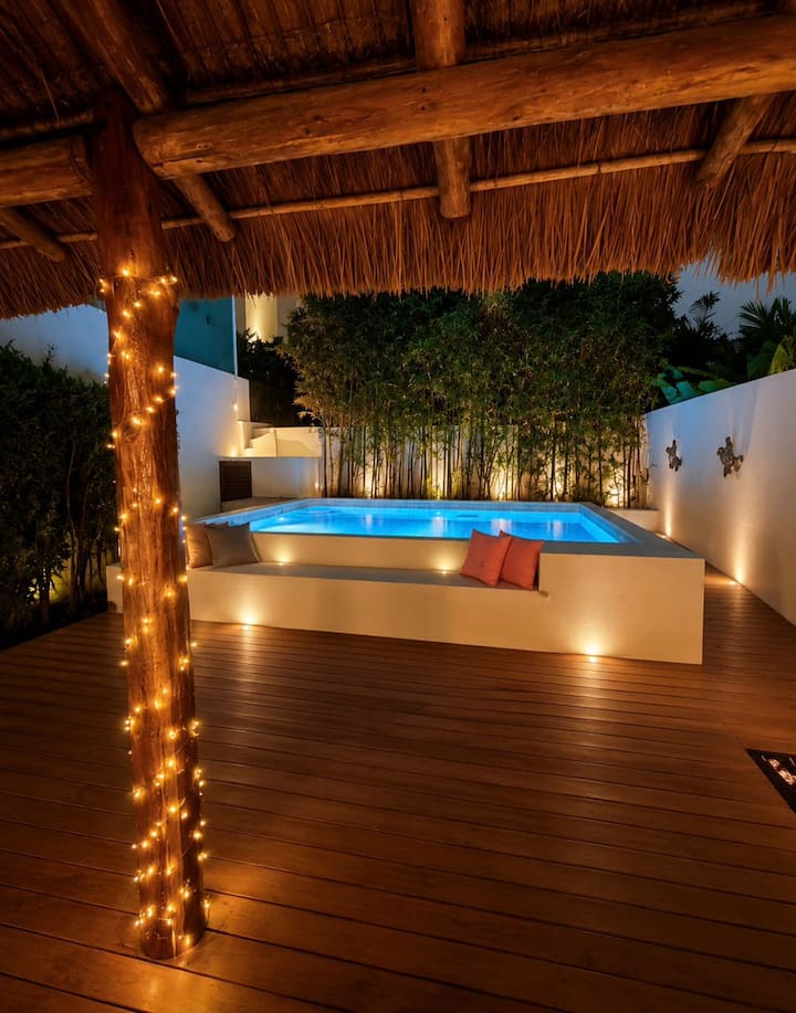 Casa Alado De La Playa Cómoda Con Alberca - Cancún