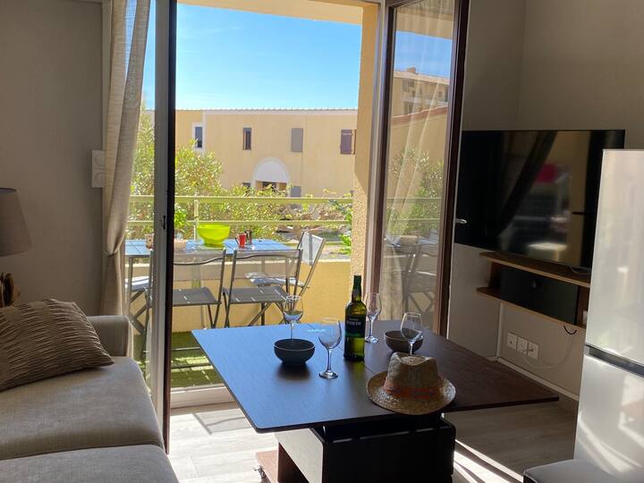 Appartement Climatisé Proche Mer - 4 Pers. - Leucate