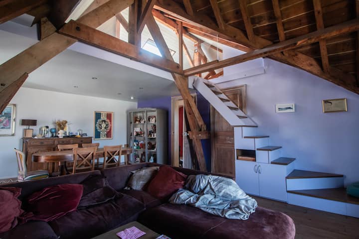 Charme Sous Les Toits-15' De La Plage-surf Inclus! - Biarritz