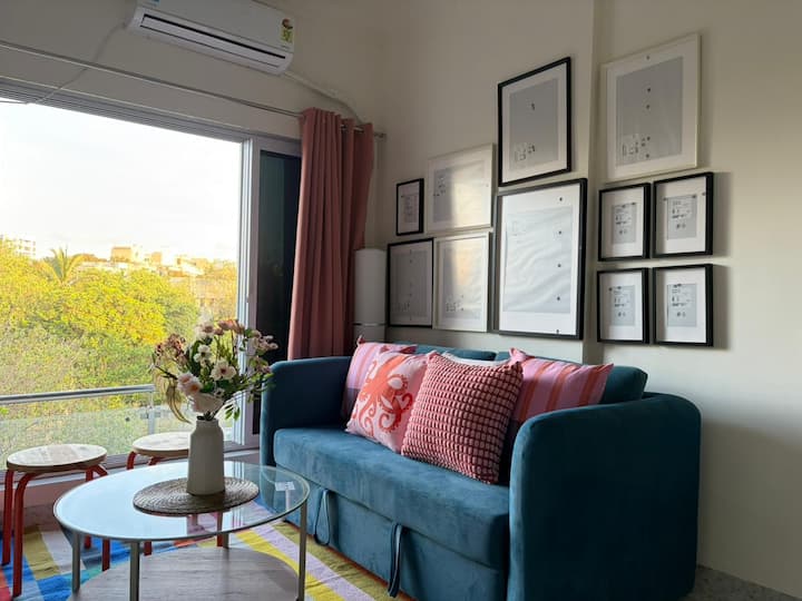 Cheerful 1bhk With 2 Bathrooms + Daily Cleaning - Mumbai
