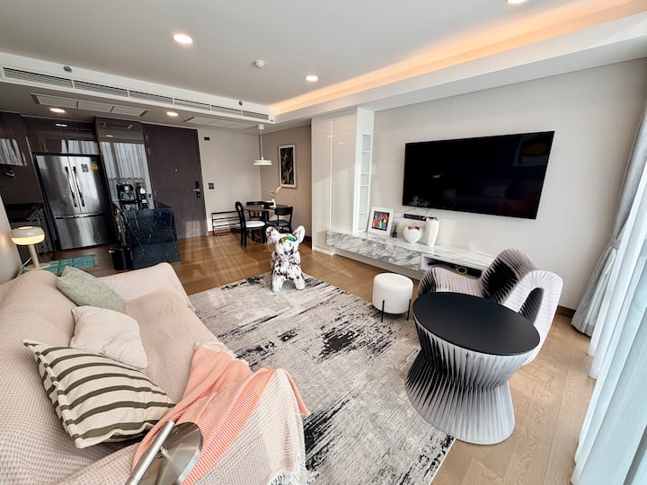 Wyndham Residence Asoke公园湖景两房｜mrt直达｜提供直饮水｜含部分水电费 - Bangkok