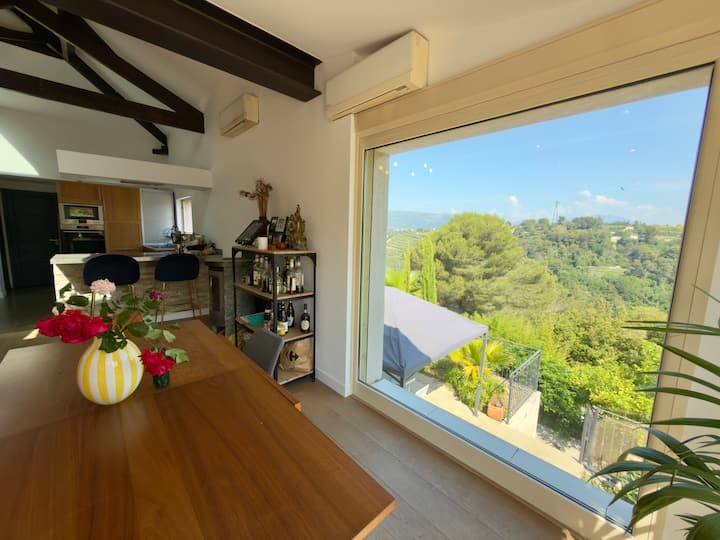 Maison De Charme Sur Les Collines, Piscine, Clim - 니스