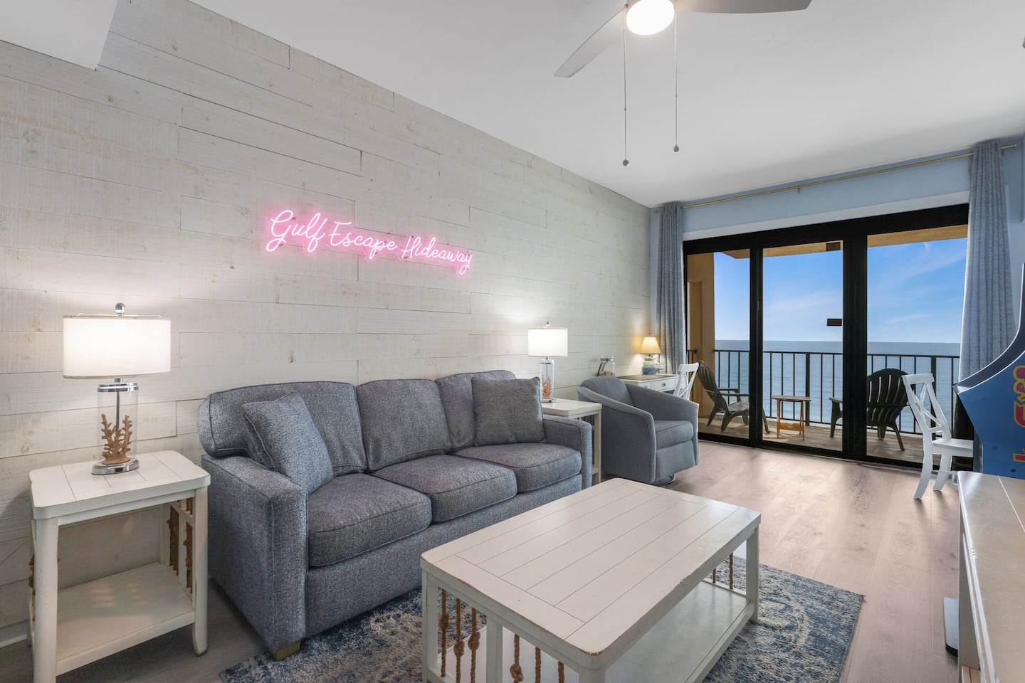 Living room with sofa bed