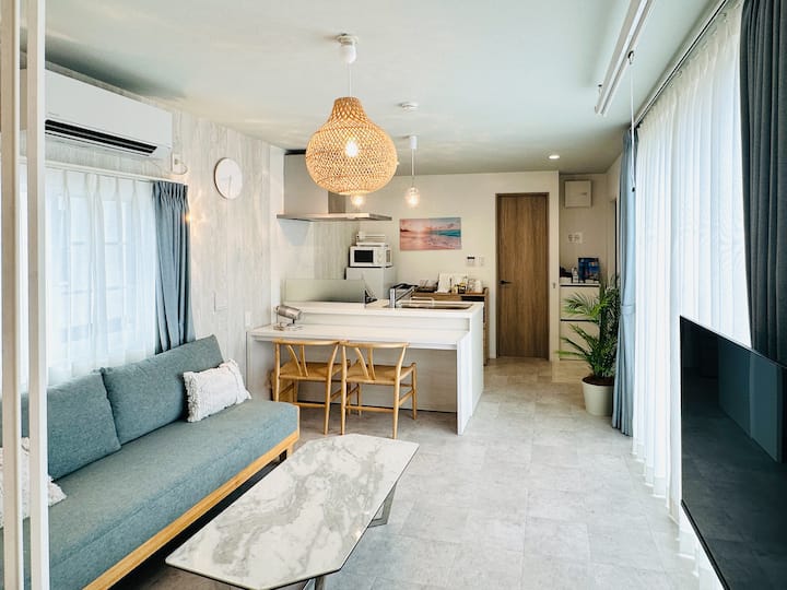 Reve【レーヴ】：オーシャンビュー/ドッグラン/bbqグリル完備屋上テラスあり/solana南房総 - 館山市