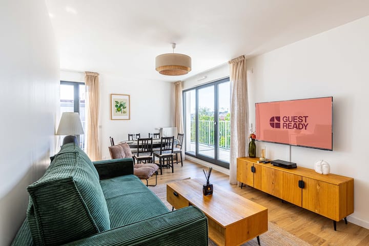 Guestready - Apt Spacieux Avec Terrasse Aménagée - Alfortville