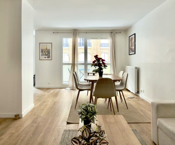 Appartement Familial | Smart Tv| Balcon | Ligne 14 - Clichy