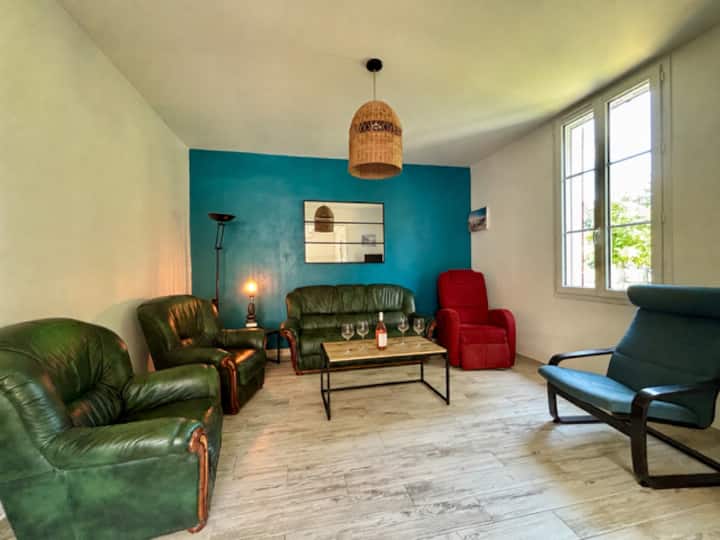 Maison Plein Pied Calme Grand Jardin 6p - Mimizan
