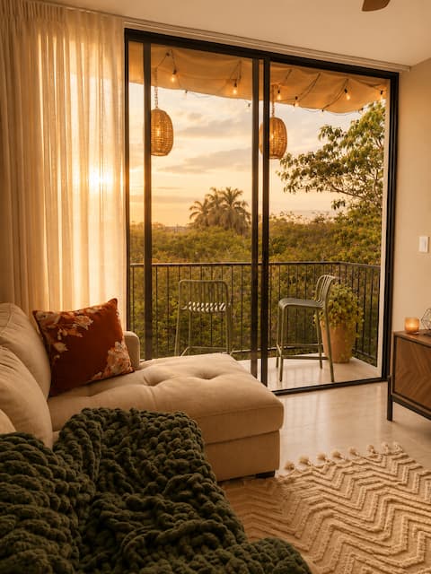 Successful Airbnb property: Cozy Shelter with a Green View in Mérida