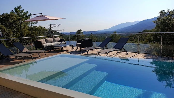 Opale 2 : Piscine/proche Mer/vue à 180°/clim/wifi - Porto Vecchio