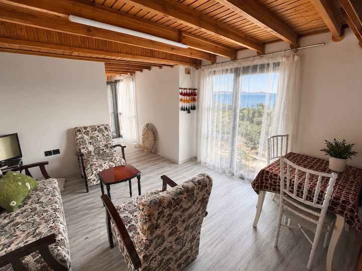 Private Wooden Bungalow With Amazing Sea View - Mordoğan