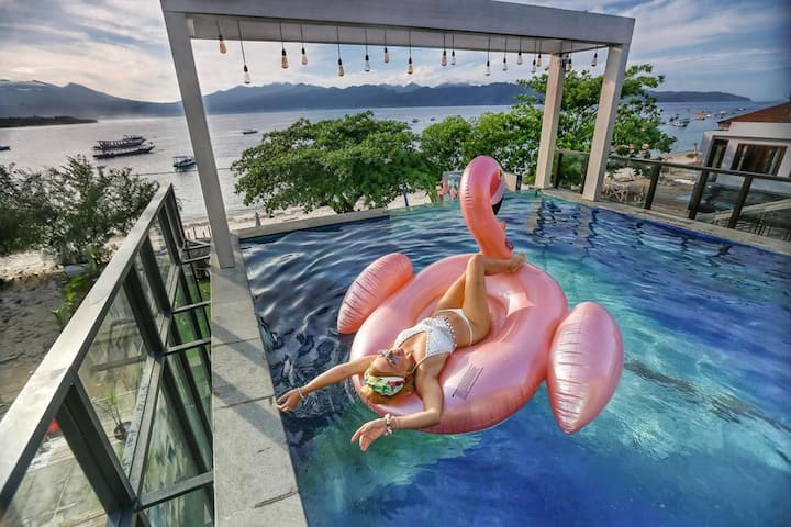 Precious 5delux Breakfas Beachfront Gili Trawangan - Gili Islands