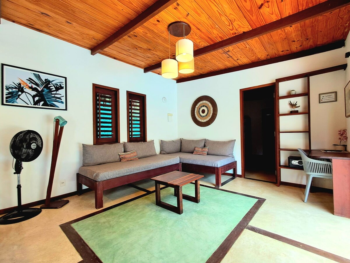 Top Airbnb: Casinha Guarani beautiful 2-suite house with pool em Amontada