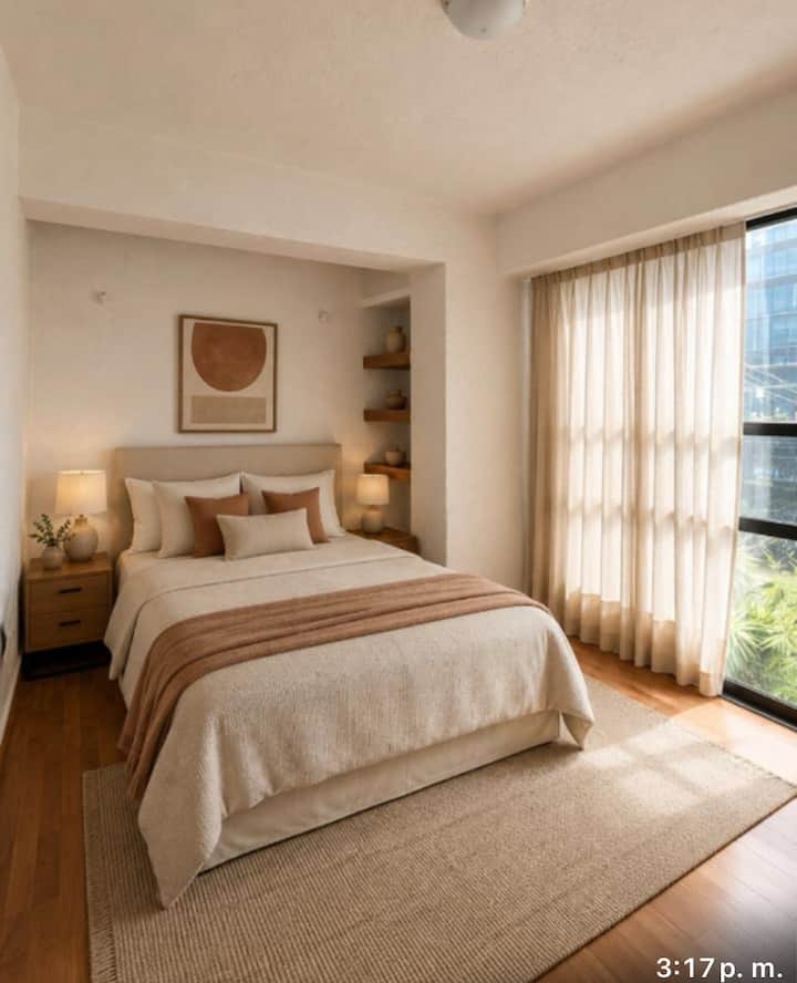 Suite principal con baño privado con tina
