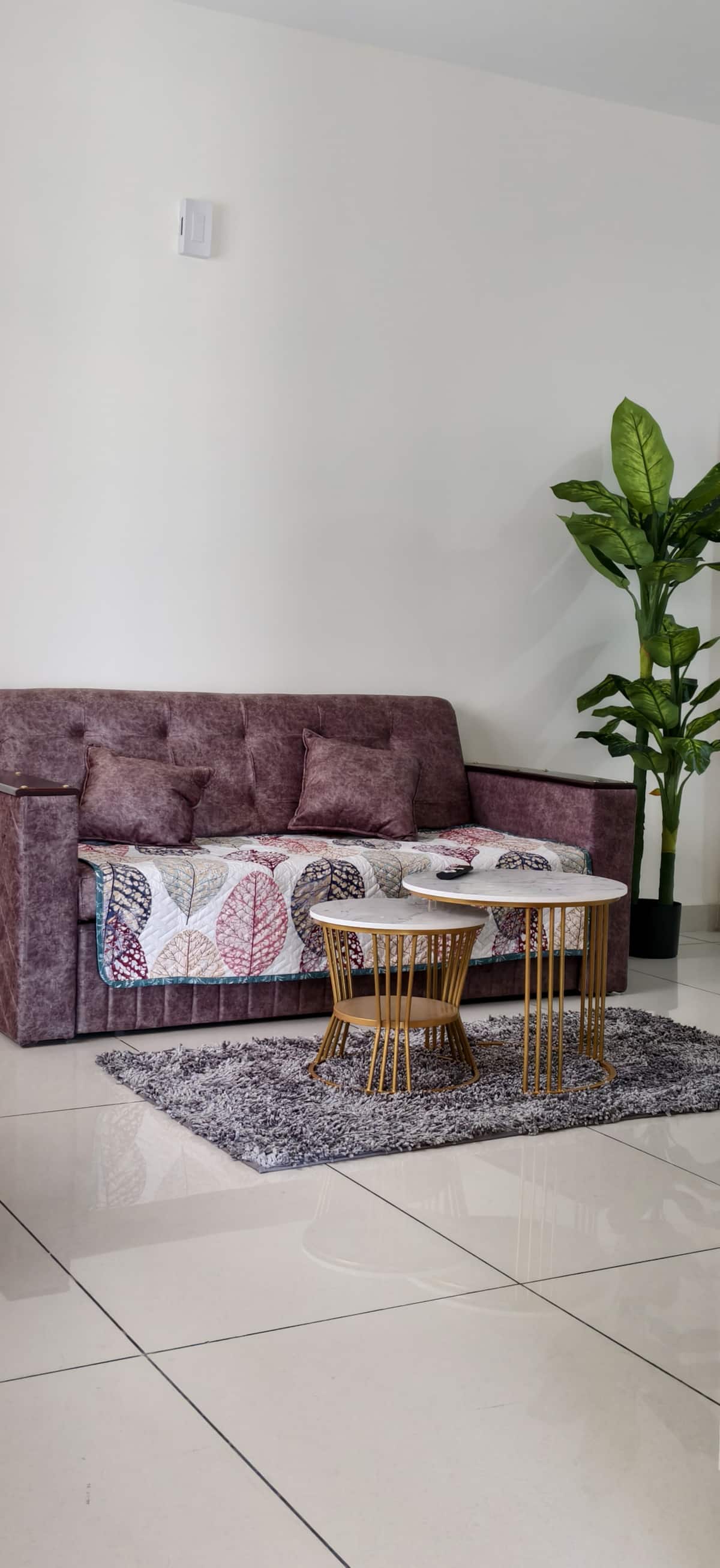 405 - Stylish 2BHK by Everloft | Balcony & Comfort - Living Room