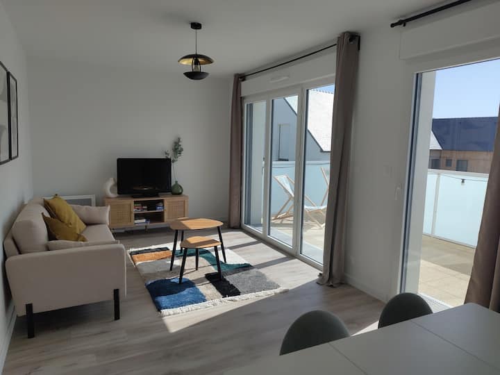 Appartement Lumineux à Erdeven – 2 Chambres - Plouharnel