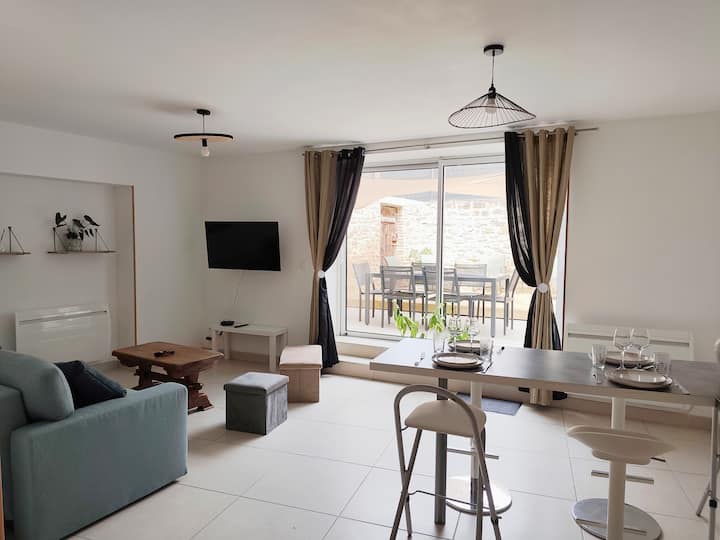 Appartement Lumineux Avec Terrasse Et Barbecue - Chagny