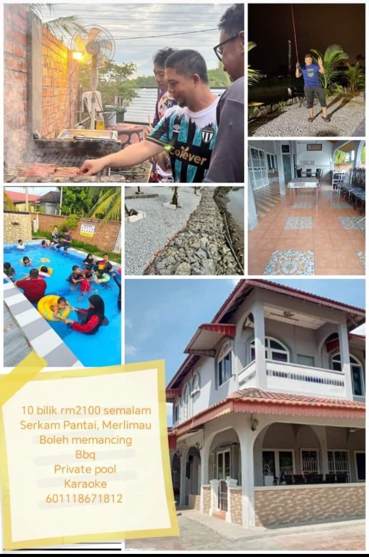 Bungalow Greygueshouzee Serkam Pantai - Merlimau