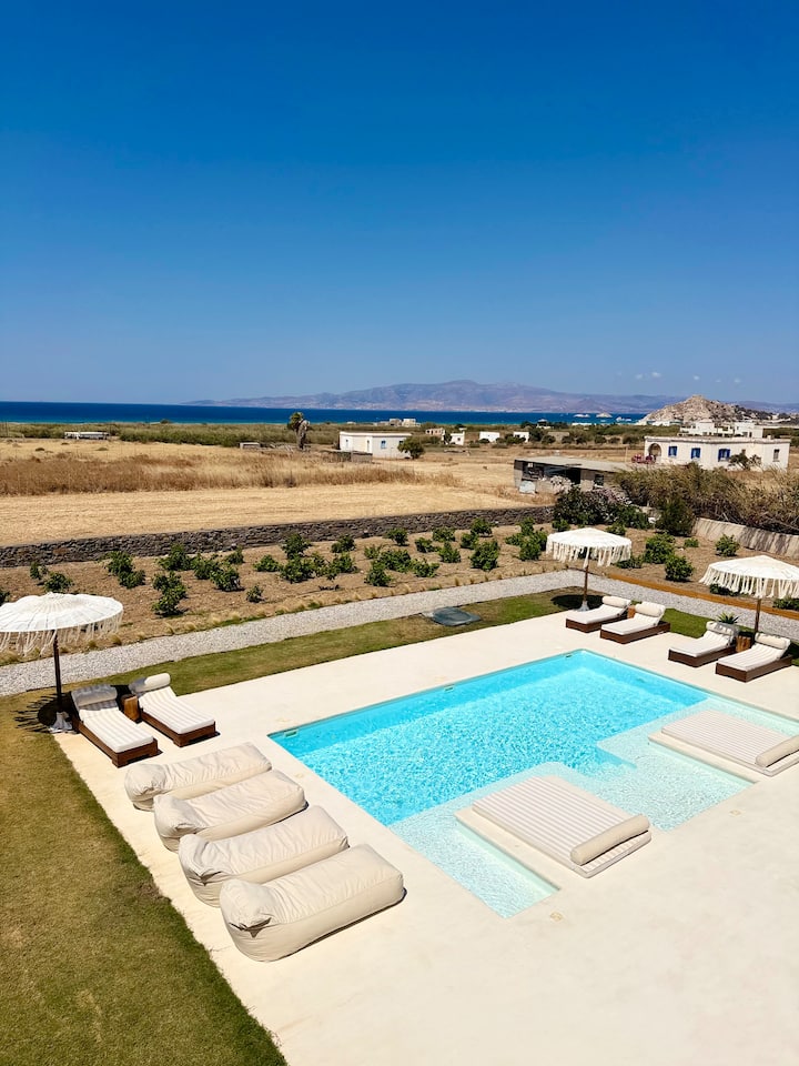 Noema Terra Luxury Villa | Private Pool & Sea View - Naxos