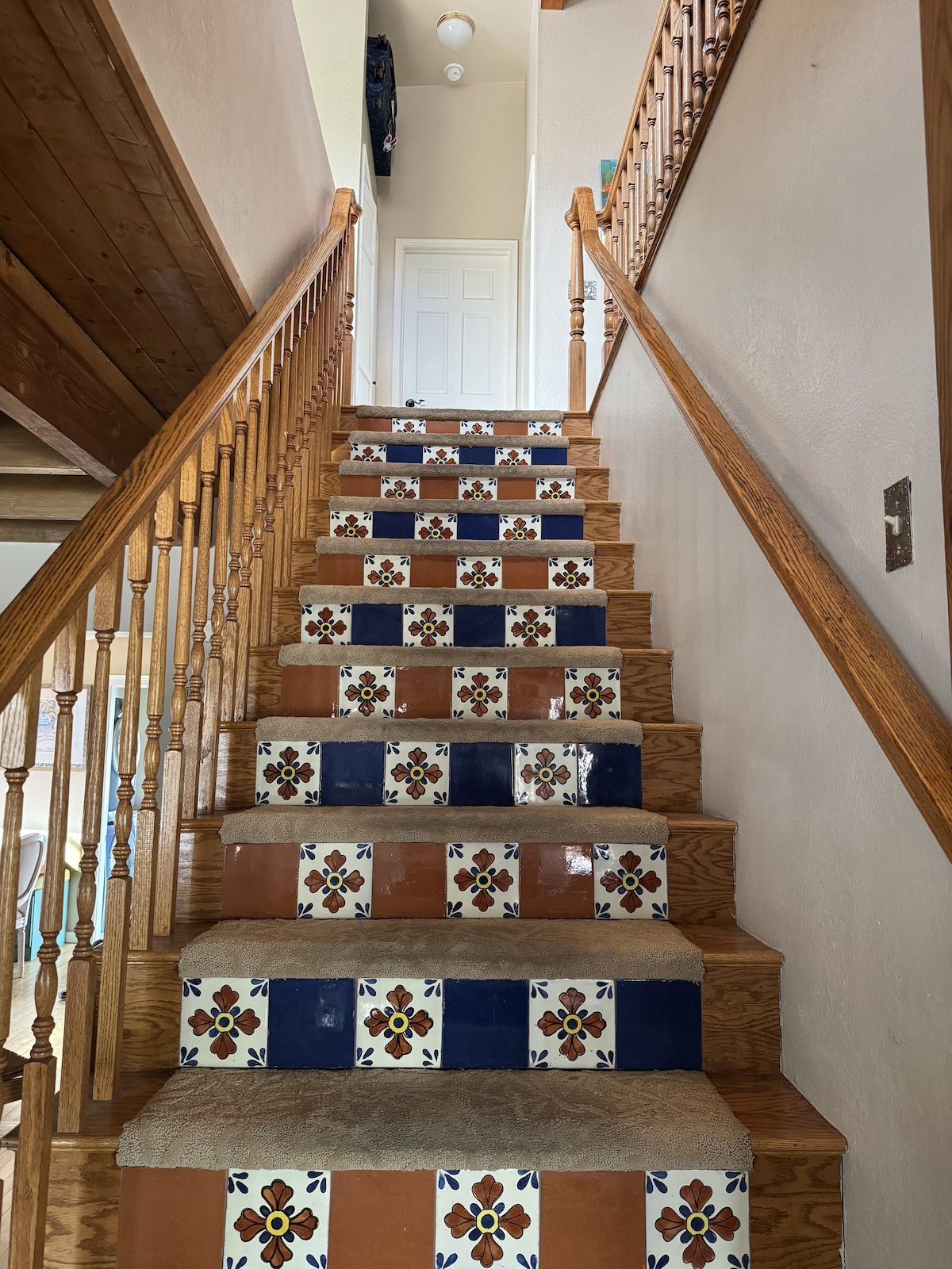 Interior staircase and entryway of the home