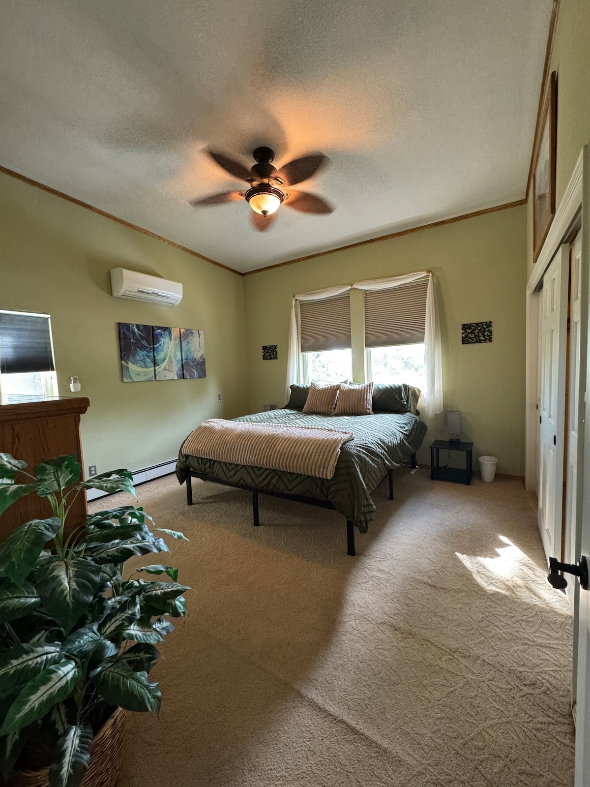 Bedroom at the 4-bedroom Los Alamos Airbnb