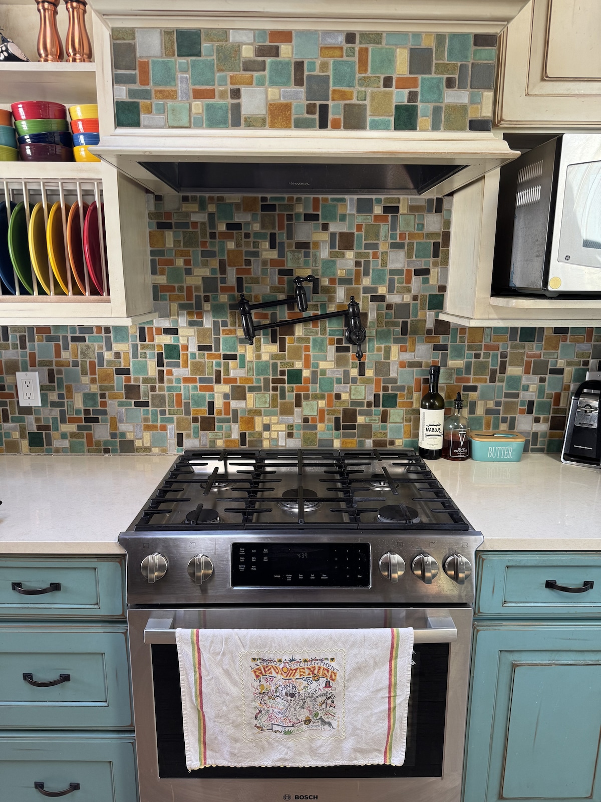 Fully equipped kitchen with modern appliances and generous counter space