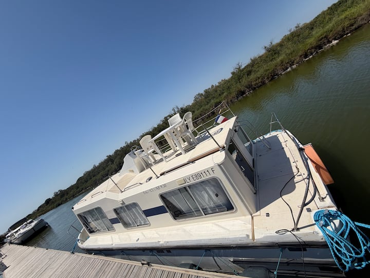 Bateau à Quai Chaleureux Et Unique - 5 Pers. - Palavas-les-Flots