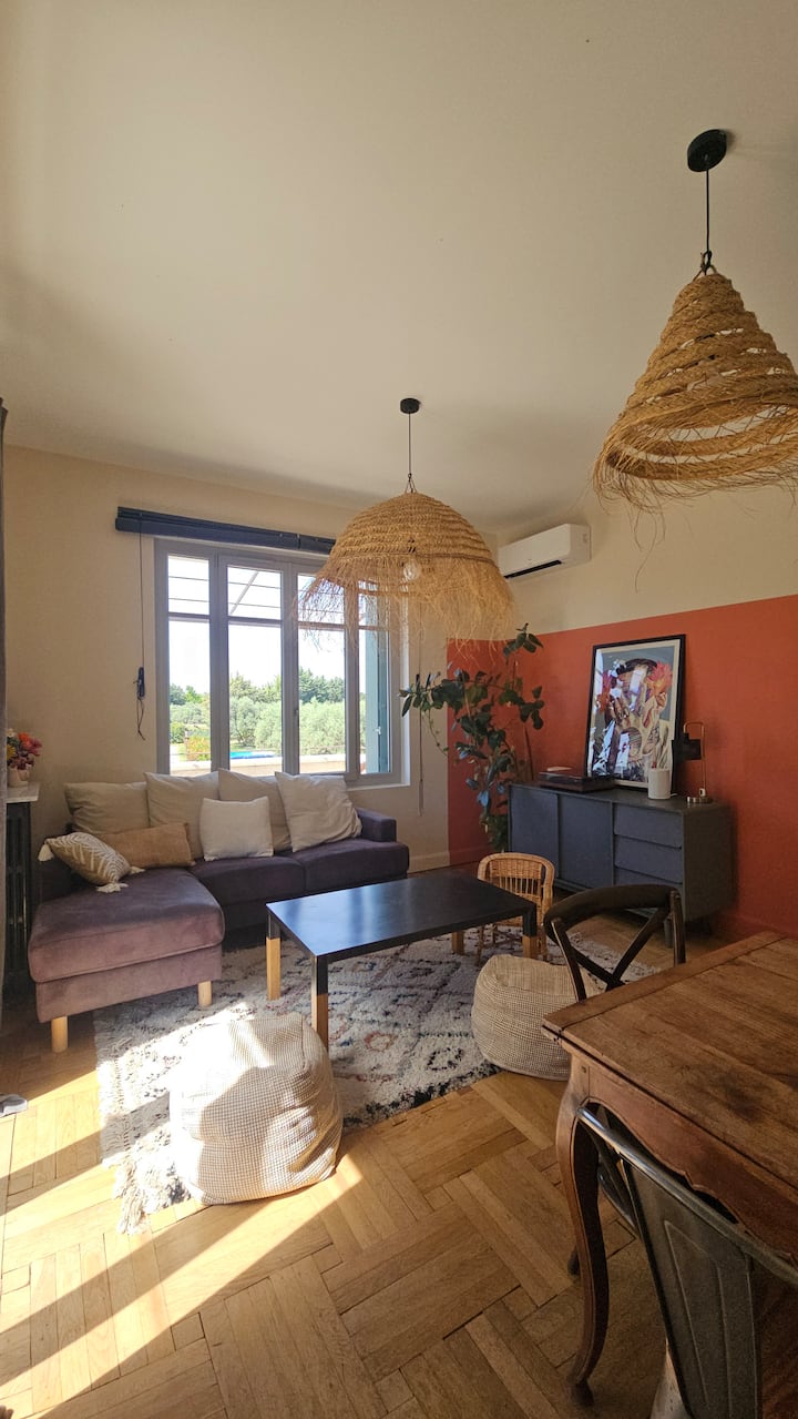 Maison Provençale Familiale Climatisée - Carpentras