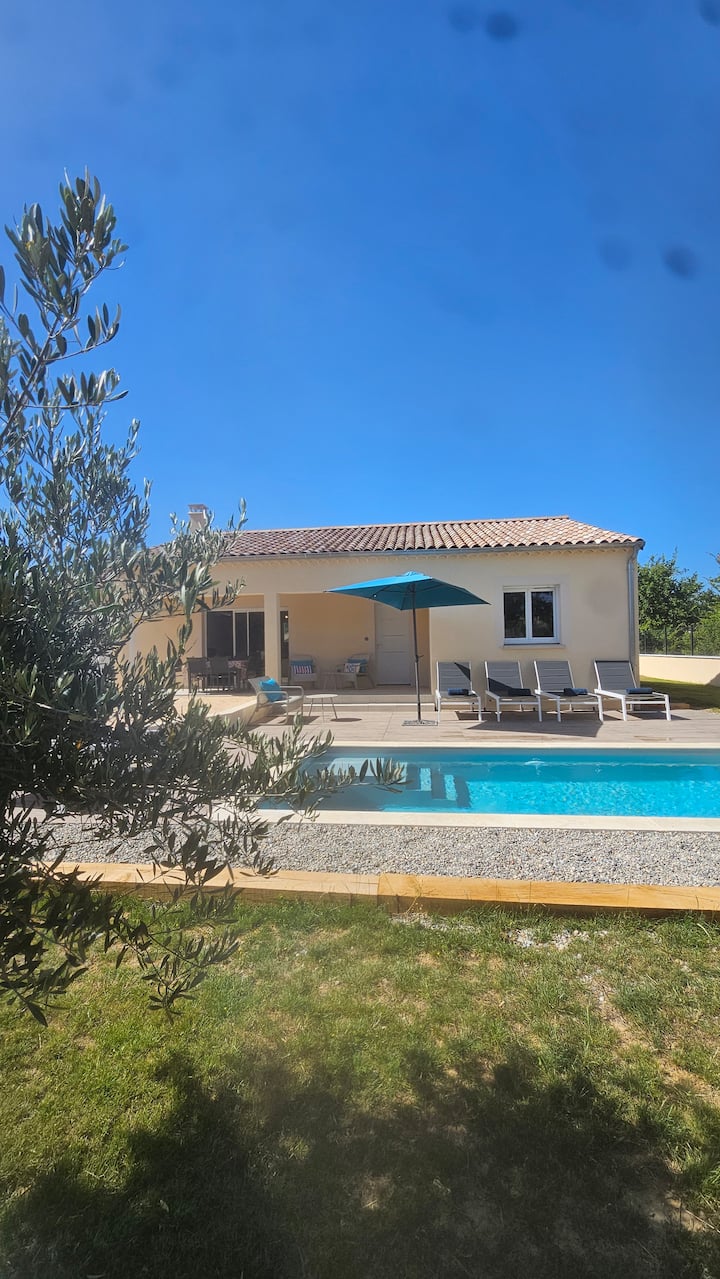 Belle Villa Tt Confort, Clim, Piscine Privée - Ruoms