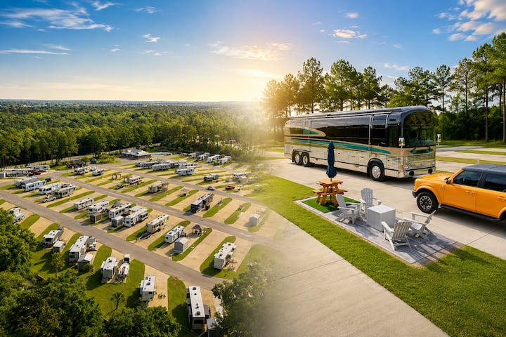 Premium Pull-thru Rv Pad |Fire Pit, Pool & Beaches - Gulf Shores, AL