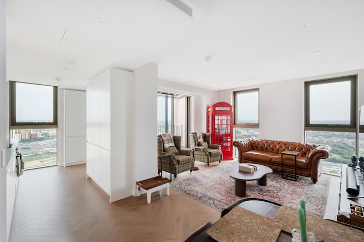 46th Floor, Luxury 3br W/ac & Panoramic Views - Londen