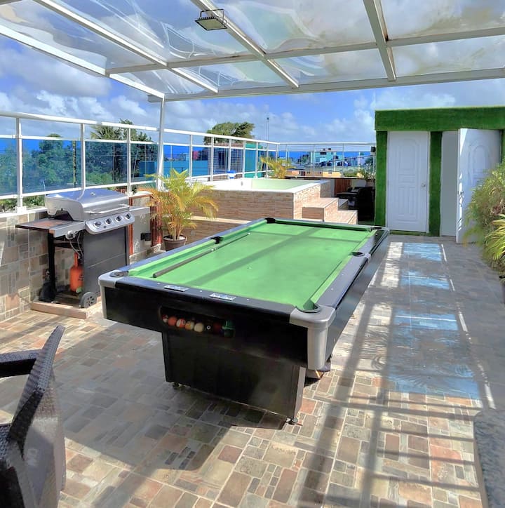 Edificio Privado C/ Jacuzzi, Terraza, Billar Y Bbq - Caribbean