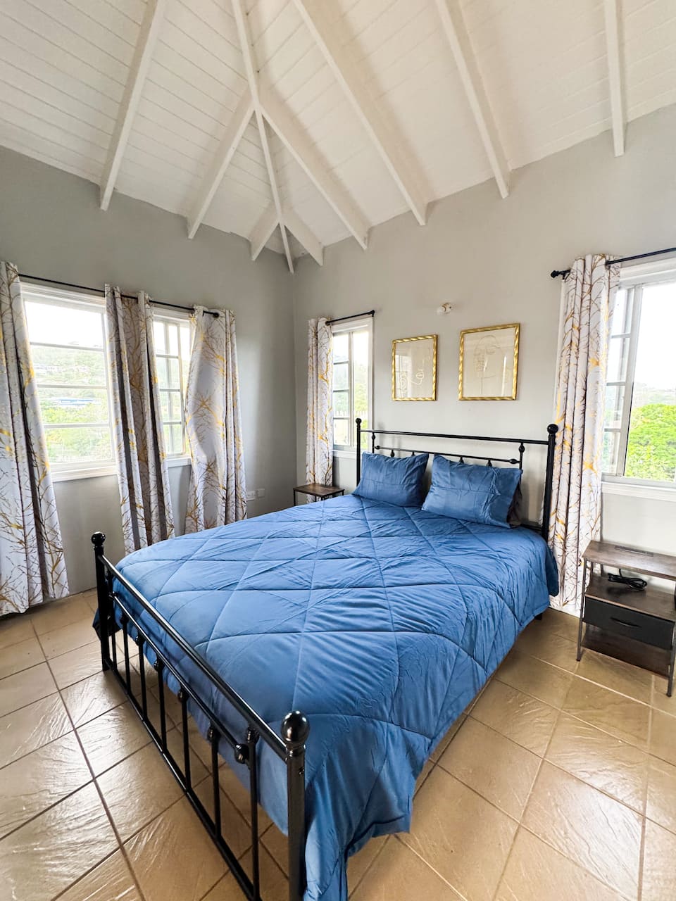 Bedroom in a Plumrose apartment