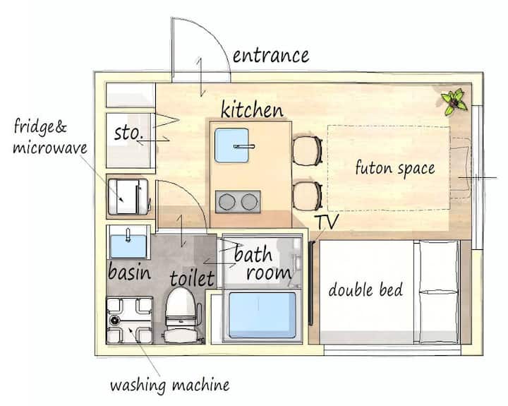 Newly Built! 7 Min From Itabashi-honcho Sta丨3ppl - Tokyo