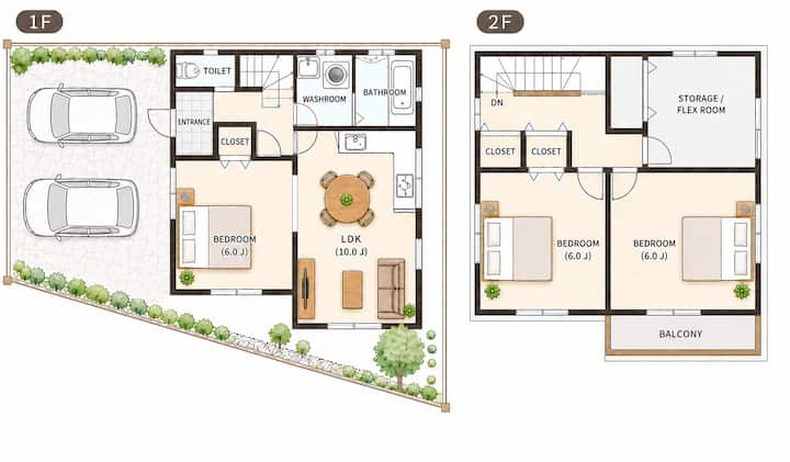 Cozy 3br Private House Near Amusement Park| 2 Cars - 伊勢崎市