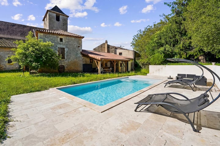 Maison De Pierre, Piscine Privée - Lot Médiéval - Fumel