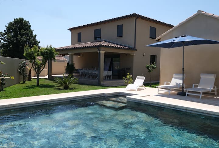 Villa 12 Pers Clim, Piscine Chauffée, Salon De Pce - Salon-de-Provence