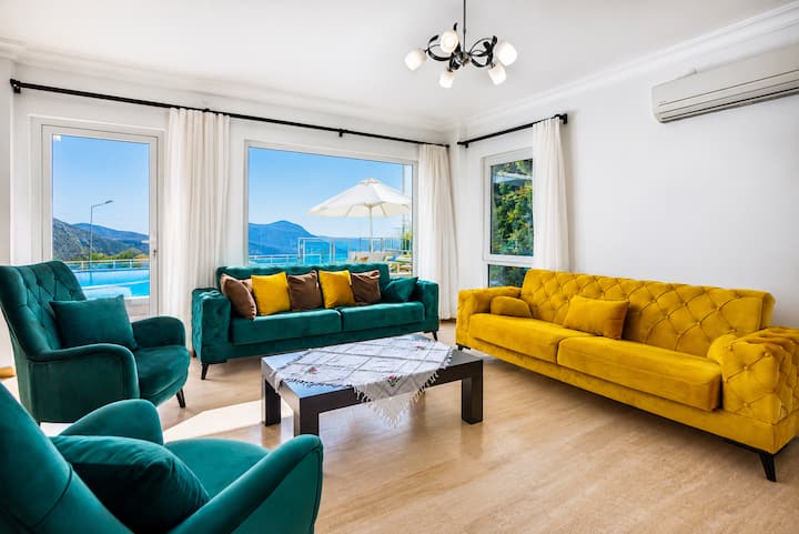 Deniz Manzaralı ÖZel Havuzlu Villa - 10 Kişilik - Turkey