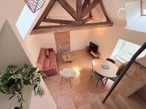 Propriété Airbnb réussie: "Le Loft" - Apartment for 2/3 people - Unconventional / Air-conditioned à Lons Le Saunier
