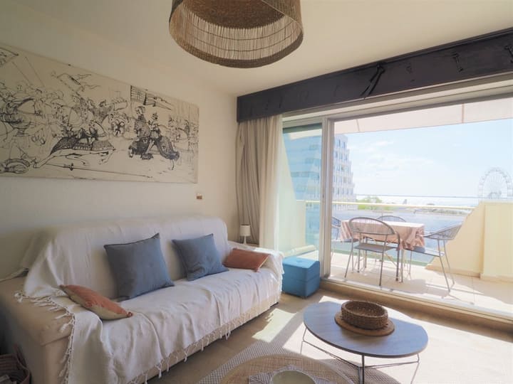 Appartement Vue Mer, Clim, Parking - 6 Pers. - La Grande-Motte