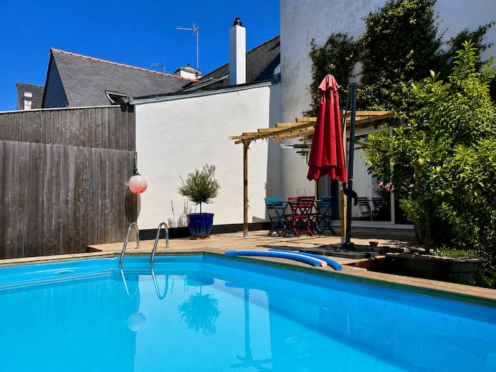 Maison De Pêcheur *Piscine Privée *300 M De La Mer - Concarneau