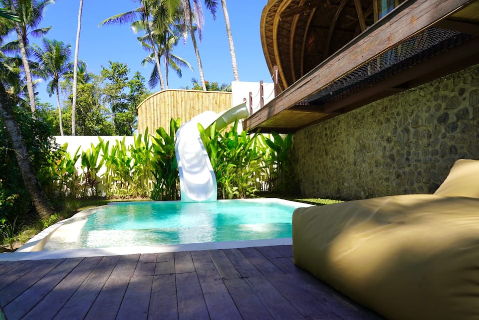 Casa Amor, a bamboo house over the jungle, Tampaksiring, Bali, Indonesia, photo 8 of 10