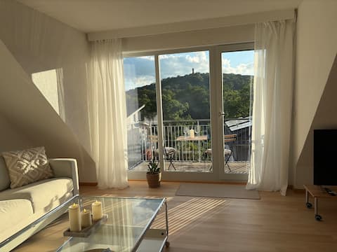 Top Airbnb: Bright duplex with Altenburg view in Bamberg