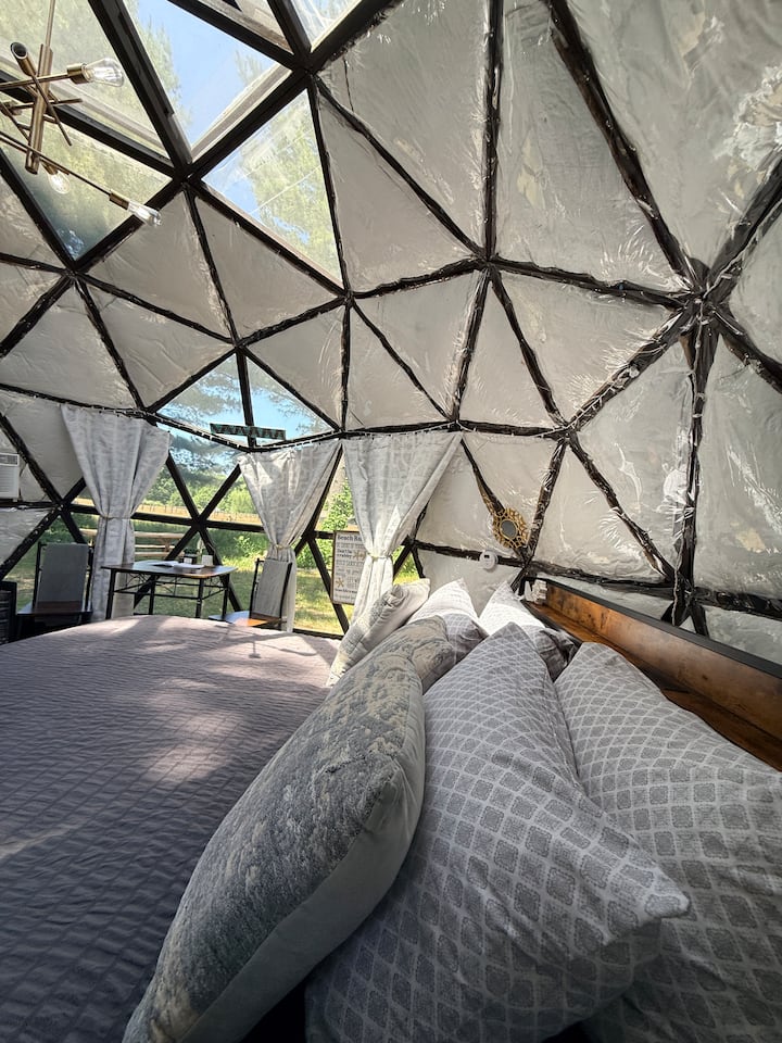 The Enchanted Dome/pvt Hot Tub, A/c & Pet Friendly - South Haven, MI