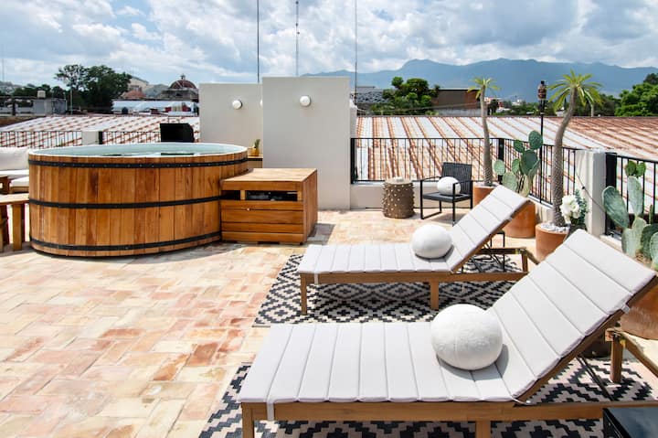 Curated Designer Oasis 15br Ac Terraces And Hottub - Oaxaca, Mexico