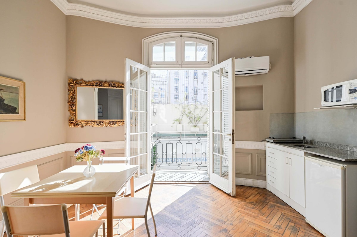 Estudio en Recoleta con piscina